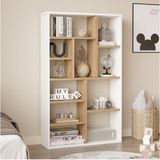 Korrion Kitaplık 124CM Sepet-Beyaz Kor1-Sw - Beyaz - Kahverengi