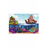Korsan Çocuklar 3-9 Yaş Çocuklar İçin 24 Parçalı Ahşap Puzzle Yapboz