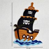 Korsan Gemisi - Keçe Arma, Yama, Aplike, Patch