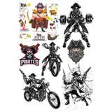 Korsan Sticker Set-1 9 Parça Telefon, Tablet, Defter, Laptop Sticker