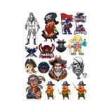 Korsan Sticker Set 11 15 Parça Telefon, Tablet, Defter, Laptop Sticker