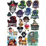 Korsan Sticker Set 8 20 Parça Telefon, Tablet, Defter, Laptop Sticker