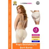 #Korse Doğal Görünüm Sağlayan Dolgunlanlaştırıcı Şekillendiren Popo Destekleyici Şort Korse - 5 Adet