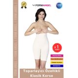 #Korse İz Göstermeyen Kaymaz Dikişsiz Vücut Şekillendiren Kalça Toparlayıcı Klasik Korse - 1 Adet