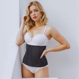 KORSEFABRİKA Trend Mood STORE 3 Kademe Agraf Kancalı, Bel Inceltici, Sıkılaştırıcı, Doğum Sonrası, Toparlayıcı Lohusa Korse - 2XL - 3XL - Siyah
