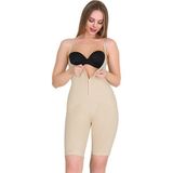 KORSEFABRİKA Trend Mood STORE Agraflı Göğüs Altı Zayıflatan Toparlayıcı Uzun Paça Badi Korse - 2XL - 3XL - Bej