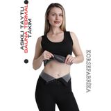korsefabrika trend mood store ASKILI TAYTLI TERLETEN-ZAYIFLATAN SAUNA TERMAL TAKIM