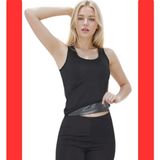 KORSEFABRİKA Trend Mood STORE KORSEFABRİKA Askılı Kadın Termal Sauna Atlet Polimer Kumaşla Yağ Yakımını Hızlandırır - Siyah - 5XL