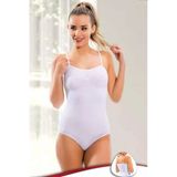 Korseli Çıtçıtlı Body Alttan Çıtçıtlı Body Atlet Korse 17500 - Beyaz — Beden: L