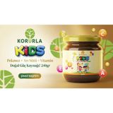 Korurla Kids Çocuk Macunu 240 gr Arı Sütü, Propolis, Keçiboynuzu Özü & Pekmez A,c,d,e Vitaminli