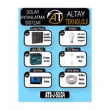 KORUYUCU ÇİT 50 Watt Monokristal Panel 24 Amper Jel Akülü Güneş Enerji Sistemi Solar Aydınlatma&Telefon Şarj Seti