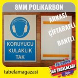 Koruyucu Kulaklık Kullan İş güvenlik Levhası A1 60x80 cm