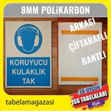 Koruyucu Kulaklık Kullan İş Güvenlik Levhası