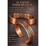 Koruyucu Tılsım Lazer Kazıma Dualı Üstü Rızık Desenli Erkek Kadın Bakır Bileklik Diğer