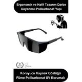 #Koruyucugözlük Koruyucu Kaynak Gözlüğü Füme Polikarbonat Uv Korumalı İş Güvenliği Gözlüğü Darbe Dayanıklı Metal Kesme T