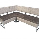 Köşe 12439 Takım Mutfak C Loca Model Metal Nikelaj Kaliteli Kumaş Döşem El Yapım