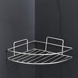 Köşe Rafı 304 Paslanmaz Çelik Şampuanlık 23X23 cm KBK100 - Çok Renkli - Siyah - Plastik