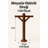 Köseoğlu Kırtasiye 2 Adet Elektrik Direği - 1/50 Ölçekli 1:50 - Figür, Maket, Minyatür