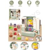 kosetoys Oyuncak Buzdolabı Buharlı Sesli ve Işıklı Gerçekçi 28 parça