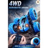 kosetoys Uzaktan Kumandalı Araba Full Fonksiyon Şarjlı Plastik Işıklı Akrobat 4x4 25 Km Hız !!