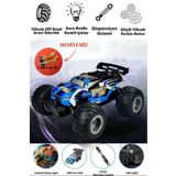 kosetoys Uzaktan Kumandalı Araba Mavi Full Fonksiyon Şarjlı 22cm Işıklı Drift 4x2 15 Km Hız Yapan