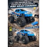 KoseToys Uzaktan Kumandalı Off Road Arazi Arabası 27 Mhz / 4x2 / Mavi