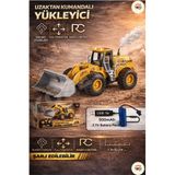 kosetoys Uzaktan Kumandalı Sarj Edilebilir Buldozer Kepçe İş Makinası 2.4 ghz Buharlı Işıklı
