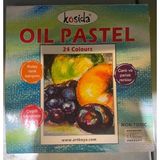 Kosida Pastel Boya 24 Renk Karton Kutu (Ksyp-24)Canlı ve Parlak Renklerle Kolay Renk Karışımı