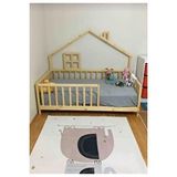 Köşk Mobilya Montessori Yatak 60X120 Yatak Uyumlu Masal Model Ahşap Karyola Bebek Yatak Organik