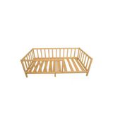 Köşk Mobilya Organik Montessori Yatak 90X190 Ölçü Çatısız Model Ahşap Karyola