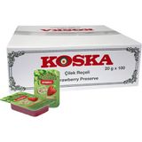 Koska 20 gr Çilek Reçeli 100 Adet - 2 kg