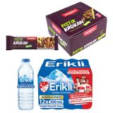 Koska Antep Fıstık Krokan 30 g x 12'li + Erikli Doğal Kaynak Suyu 500 ml Pet Şişe 12'li