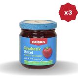 Koska Diyabetik Çilek Reçeli 240 Gr - (3 Adet)