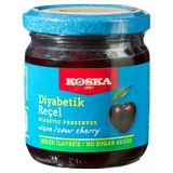 Koska Diyabetik Vişne Reçeli 240G Doğal Tatlandırıcılı %45 Meyve 3'Li Ekonomik Paket