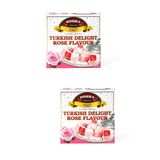 Koska Güllü Lokum, Gül Aromalı, 200 GR, Türkiye Menşeli (2 Kutu)
