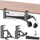 Kosker Matkapsız PS5/PS5 İnce Masa Altına Montaj, PS5 Slim Dijital ve Disk için Metal Masa Altında PS5 Montajı, Kelepçe Montajlı PS5 Masa Altına Montaj, PS5 Dijital Konsol için Vida ve EVA Köpük