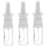 Kosmetex Boş Şeffaf Cam Burun Spreyi Şişesi, 10 Ml, Parmak Püskürtücü, Cam Burun Püskürtü - Çok Renkli