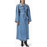 Kosmo Trençkot - Mavi - Denim Kumaş, Rahat Siluet, Şık ve Dayanıklı Tasarım - XS