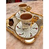 Kosova ÇRC-179-90cc -2Li Kahve Fincanı (ROSE FLOWER)