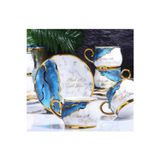Kosova EVİMSAHANE TOMBUL NAVY BLUE 6 KİŞİLİK KAHVE FİNCAN TAKIMI