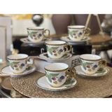 Kosova Masal Home Kahve Fincan Takımı RSY-258 - 001 - Beyaz