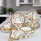 Kosova Megan Premium 6 Kişilik Porselen Kahve Fincan Takımı - Rsy-262