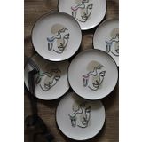 Kosova Women 21 cm 6'lı Pasta Tabağı