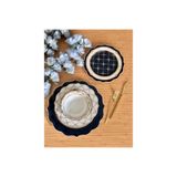 Kosova Züccaciye Lacivert Bone China 6 Kişilk 24 Parça Yemek Takımı MSYT0129