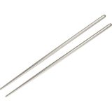Köstebek Metal Paslanmaz Çelik Chopstick Çin Çubuğu - Gri