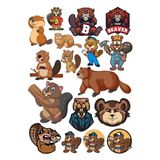 Kostebek Sticker Set 15 Parça Telefon, Tablet, Defter, Laptop Sticker