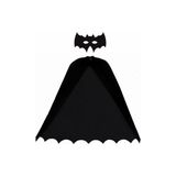 Kostümce Batman Pelerin ve Maske Seti Yetişkin - Siyah - Standart