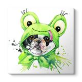Kostümlü French Bulldog Tablosu 100 x 100