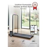 Koşu Bandı Ayarlanabilir Bluetoothlu Uzaktan Kumandalı Katlanabilir Yürüme Bandı Vep1002 Siyah