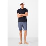 Kot Lacivert Standart Fit Dokuma Hafif Esnek Chino Erkek Şort - 81291